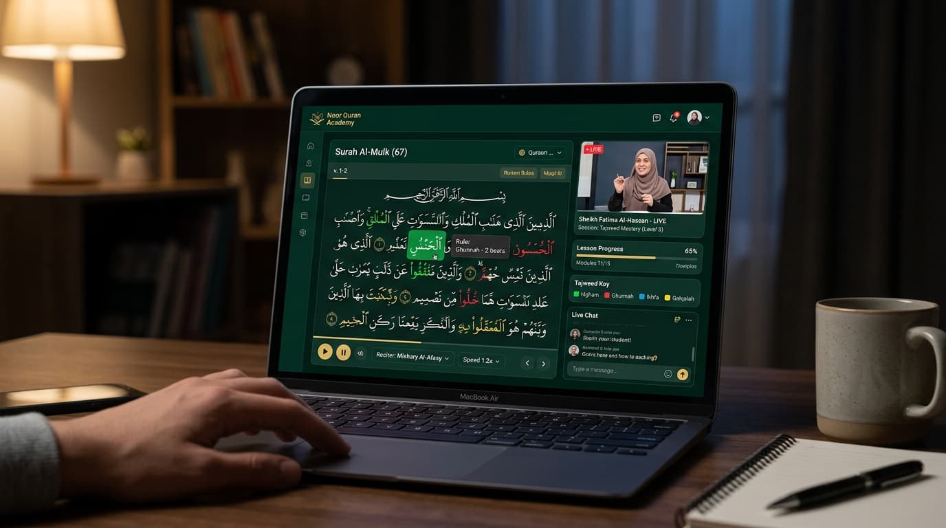 Interactive Online Quran Classroom Demo